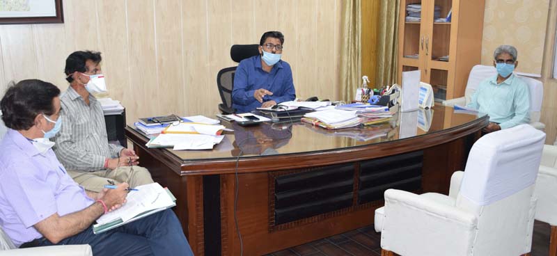 Commissioner Secretary JSD, Ajeet Sahu chairing a meeting on Thursday. Commissioner Secretary JSD, Ajeet Sahu chairing a meeting on Thursday.