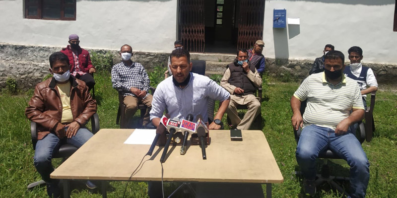 Representatives of Panchayats interacting with media persons. -Excelsior/Tilak Raj Representatives of Panchayats interacting with media persons. -Excelsior/Tilak Raj