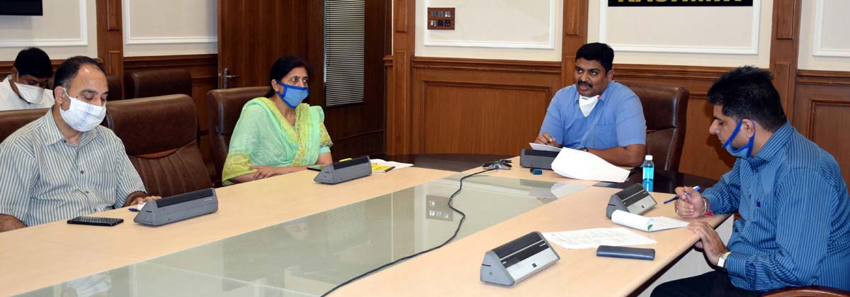 Secretary Planning M Raju chairing a meeting on Monday. Secretary Planning M Raju chairing a meeting on Monday.