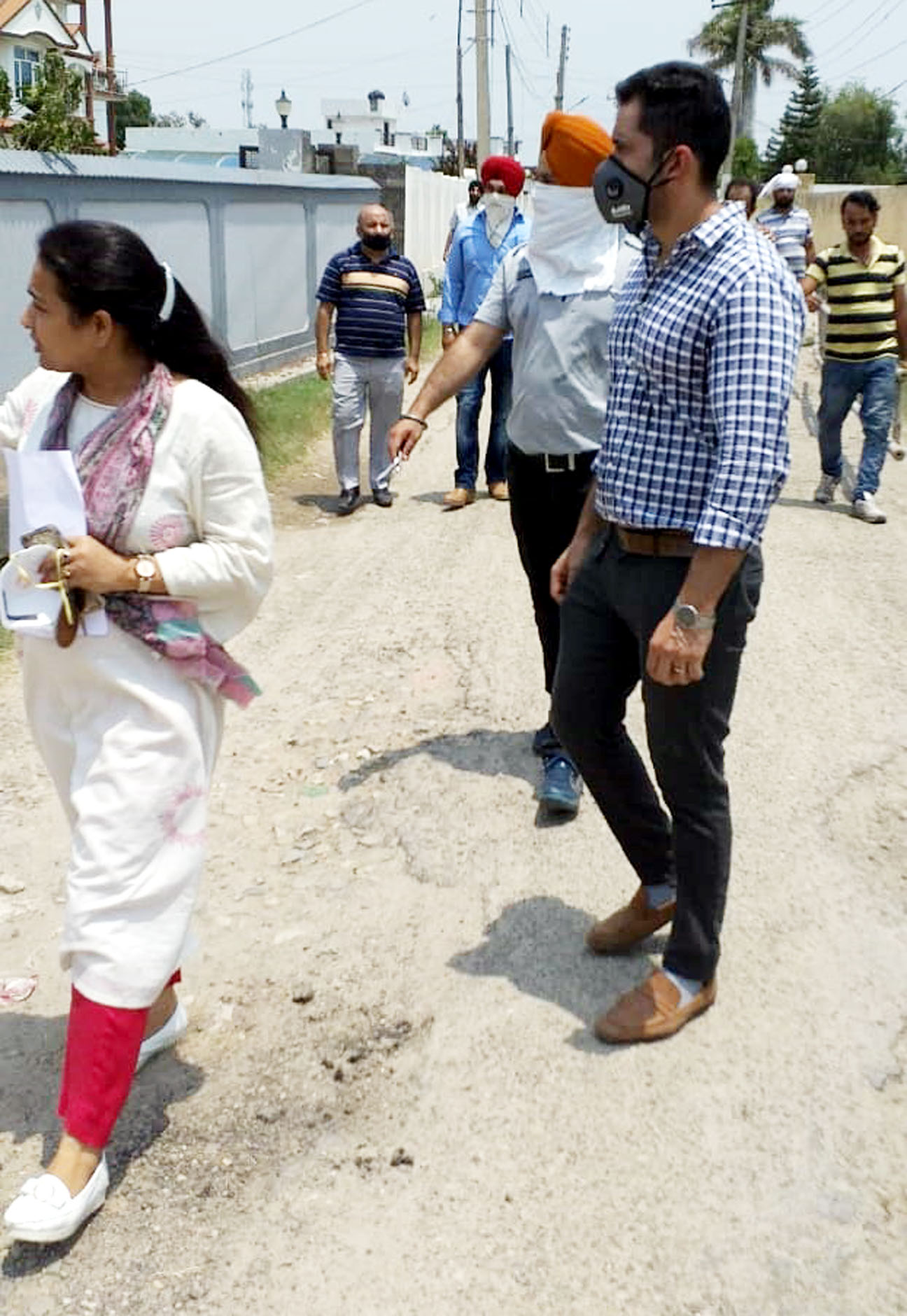 JPDCL team conducting drive against illegal power connections at Chattha Bhour Camp on Tuesday. JPDCL team conducting drive against illegal power connections at Chattha Bhour Camp on Tuesday.