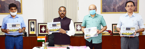 Lieutenant Governor G C Murmu releasing Coffee Table Book of JKIDFC. Lieutenant Governor G C Murmu releasing Coffee Table Book of JKIDFC.