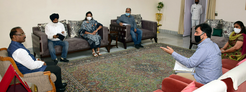 Lt Governor meeting with delegation of JKAP at Jammu. Lt Governor meeting with delegation of JKAP at Jammu.