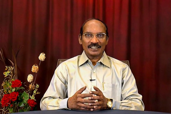 A screenshot of ISRO chief K Sivan's press conference.