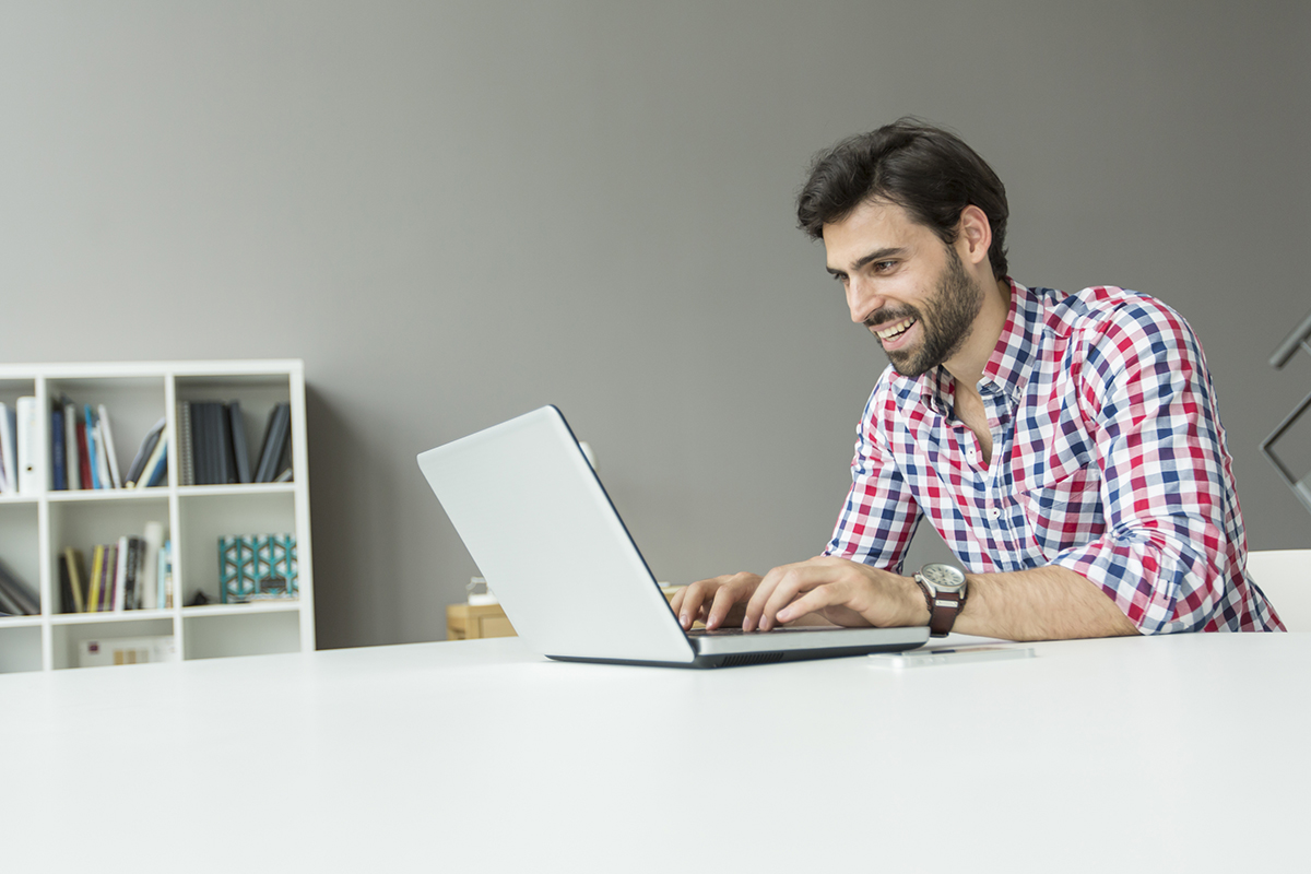 Man working on laptop 1