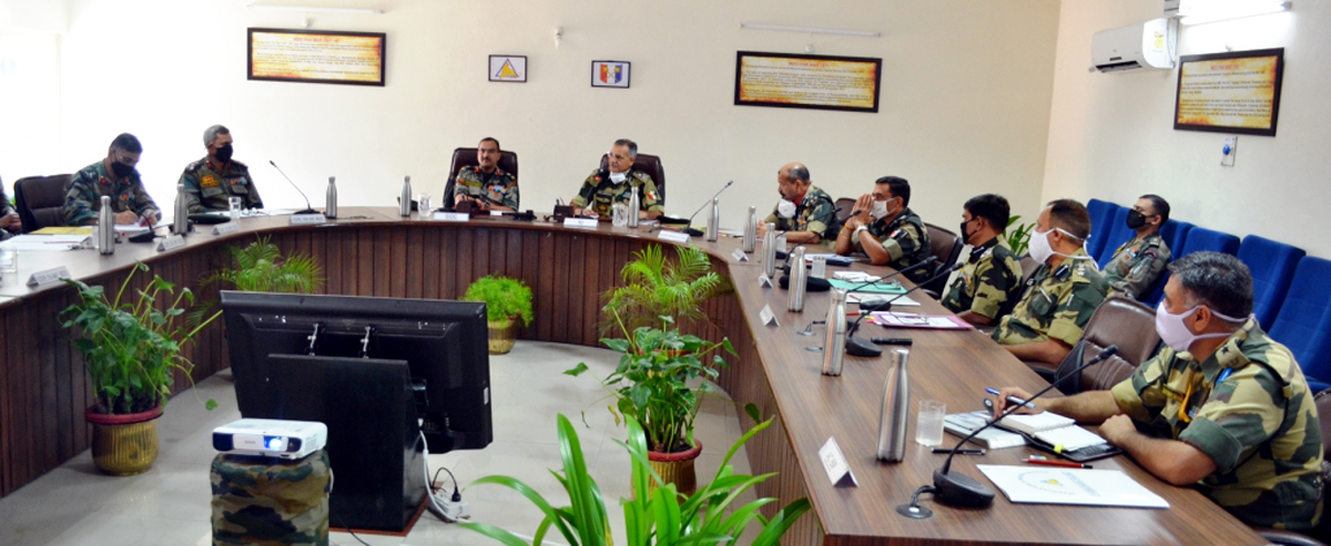 Army and BSF personnel during conclave. Army and BSF personnel during conclave.