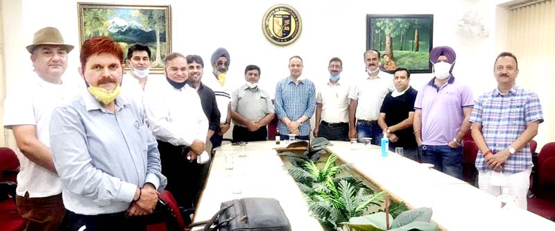 Members of USO during meeting at Jammu. Members of USO during meeting at Jammu.