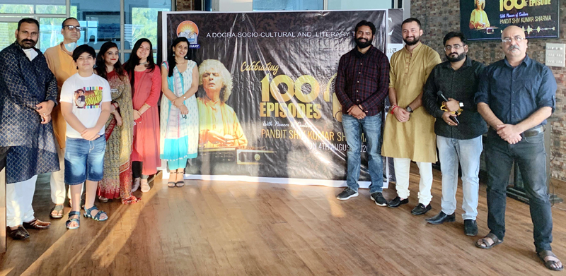 Members of Jammu Diary at the launch of 100th episode of Dogri radio. Members of Jammu Diary at the launch of 100th episode of Dogri radio.