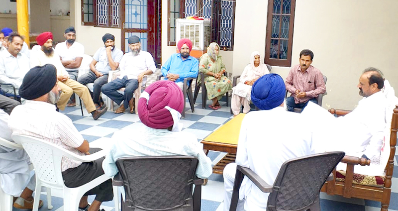 Former Minister and senior NC leader, Surjit Singh Slathia during public outreach programme at Vijaypur on Friday. -Excelsior/Badyal Former Minister and senior NC leader, Surjit Singh Slathia during public outreach programme at Vijaypur on Friday. -Excelsior/Badyal