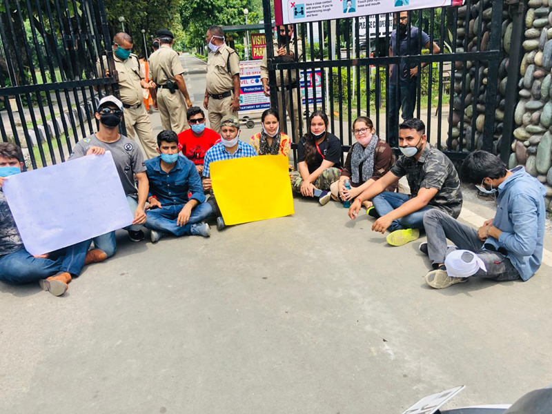 Law students protesting on Tuesday. Law students protesting on Tuesday.