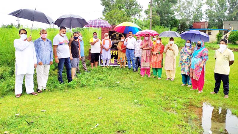Residents during protest at Nagrota. Residents during protest at Nagrota.