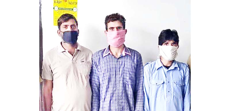 Three OGWs arrested in Reasi. -Excelsior/Romesh Mengi Three OGWs arrested in Reasi. -Excelsior/Romesh Mengi