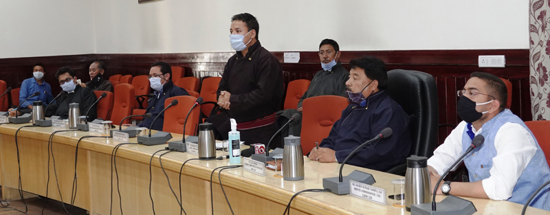 LAHDC members during General Council Meeting at Leh. LAHDC members during General Council Meeting at Leh.