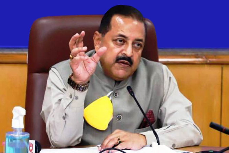 Union Minister Dr Jitendra Singh briefing about the ISRO's Lunar Mission on Sunday. Union Minister Dr Jitendra Singh briefing about the ISRO's Lunar Mission on Sunday.