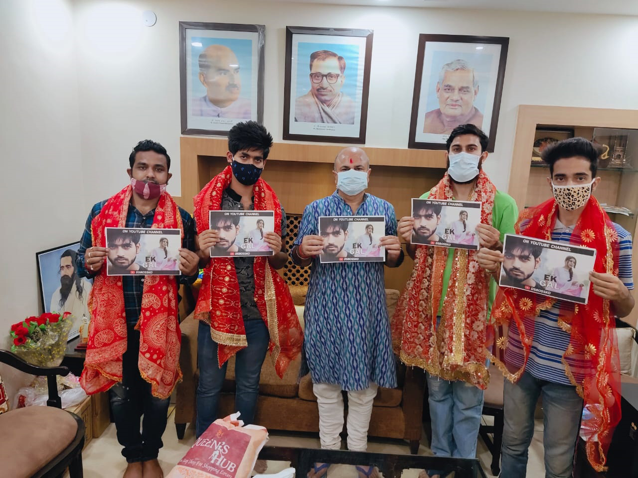 BJP vice president, Yudhvir Sethi releasing song ‘Ek Gal’ at Jammu on Tuesday. BJP vice president, Yudhvir Sethi releasing song ‘Ek Gal’ at Jammu on Tuesday.