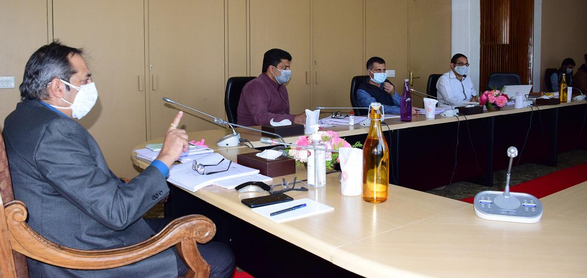 Advisor Baseer Khan chairing a meeting on Friday. Advisor Baseer Khan chairing a meeting on Friday.