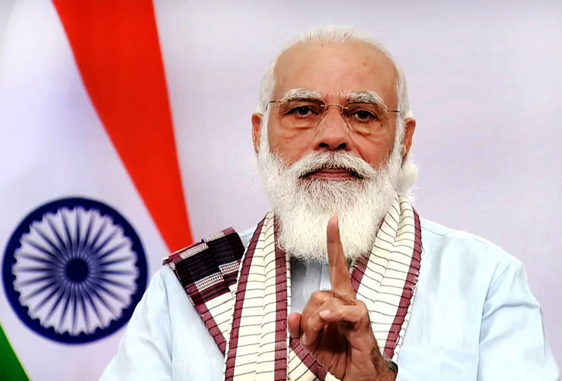 Prime Minister Narendra Modi addressing the nation on Tuesday. Prime Minister Narendra Modi addressing the nation on Tuesday.