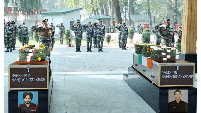 Army officers paying tributes to martyrs on Friday. Army officers paying tributes to martyrs on Friday.