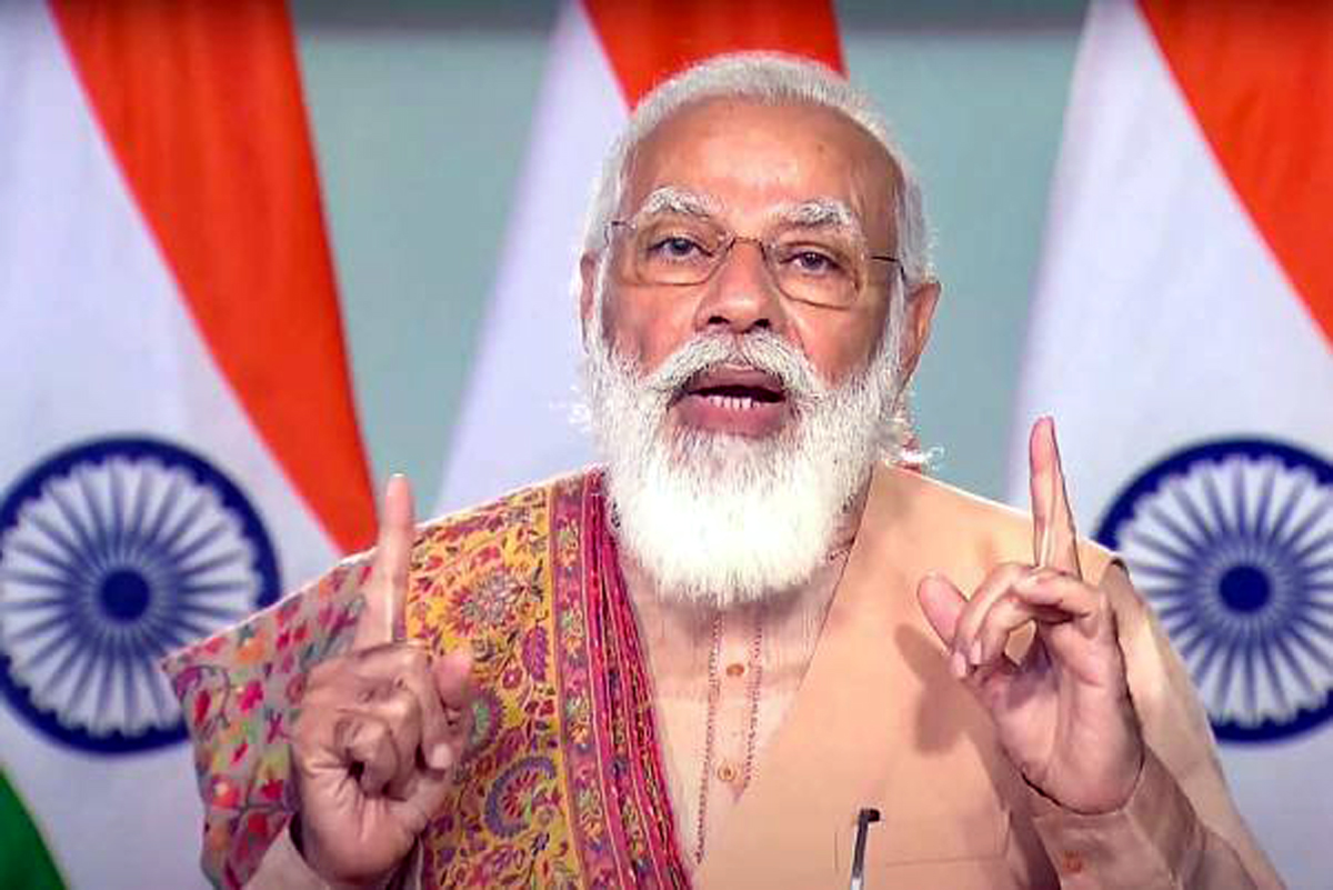 Prime Minister Narendra Modi speaks while paying tribute to Jainacharya Vijay Vallabh Surishwer Ji Maharaj. Prime Minister Narendra Modi speaks while paying tribute to Jainacharya Vijay Vallabh Surishwer Ji Maharaj.