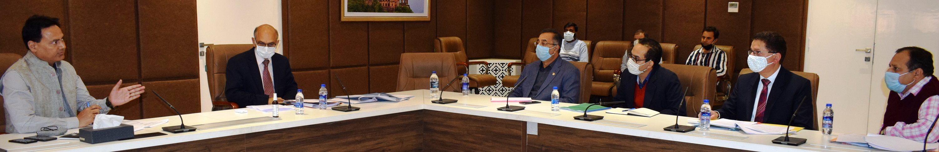 State Election Commissioner meeting at Nirvaachan Bhawan Jammu