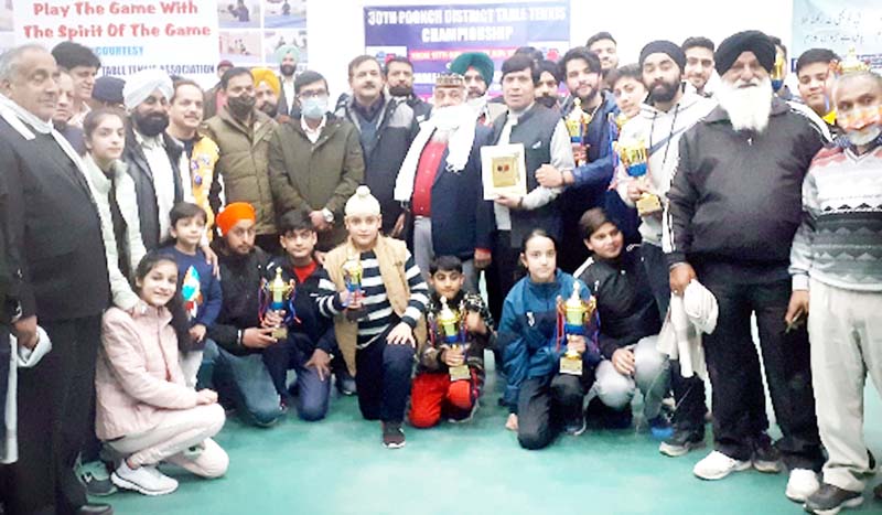 Dignitaries and winning players posing for a group photograph at Poonch. Dignitaries and winning players posing for a group photograph at Poonch.