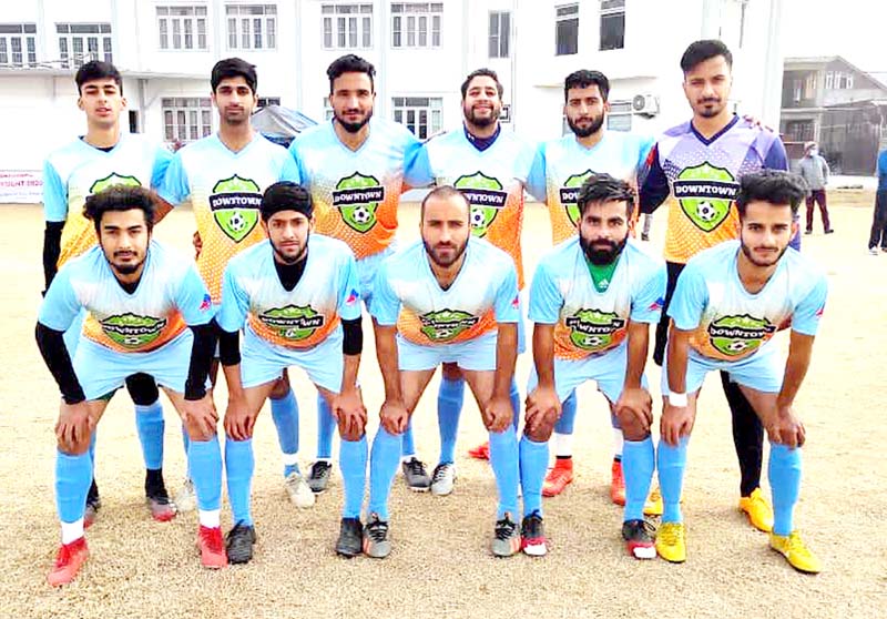 Winning team posing for a group photograph at Srinagar Winning team posing for a group photograph at Srinagar