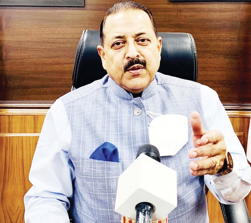Union Minister Dr Jitendra Singh in an interview to a national TV channel. Union Minister Dr Jitendra Singh in an interview to a national TV channel.