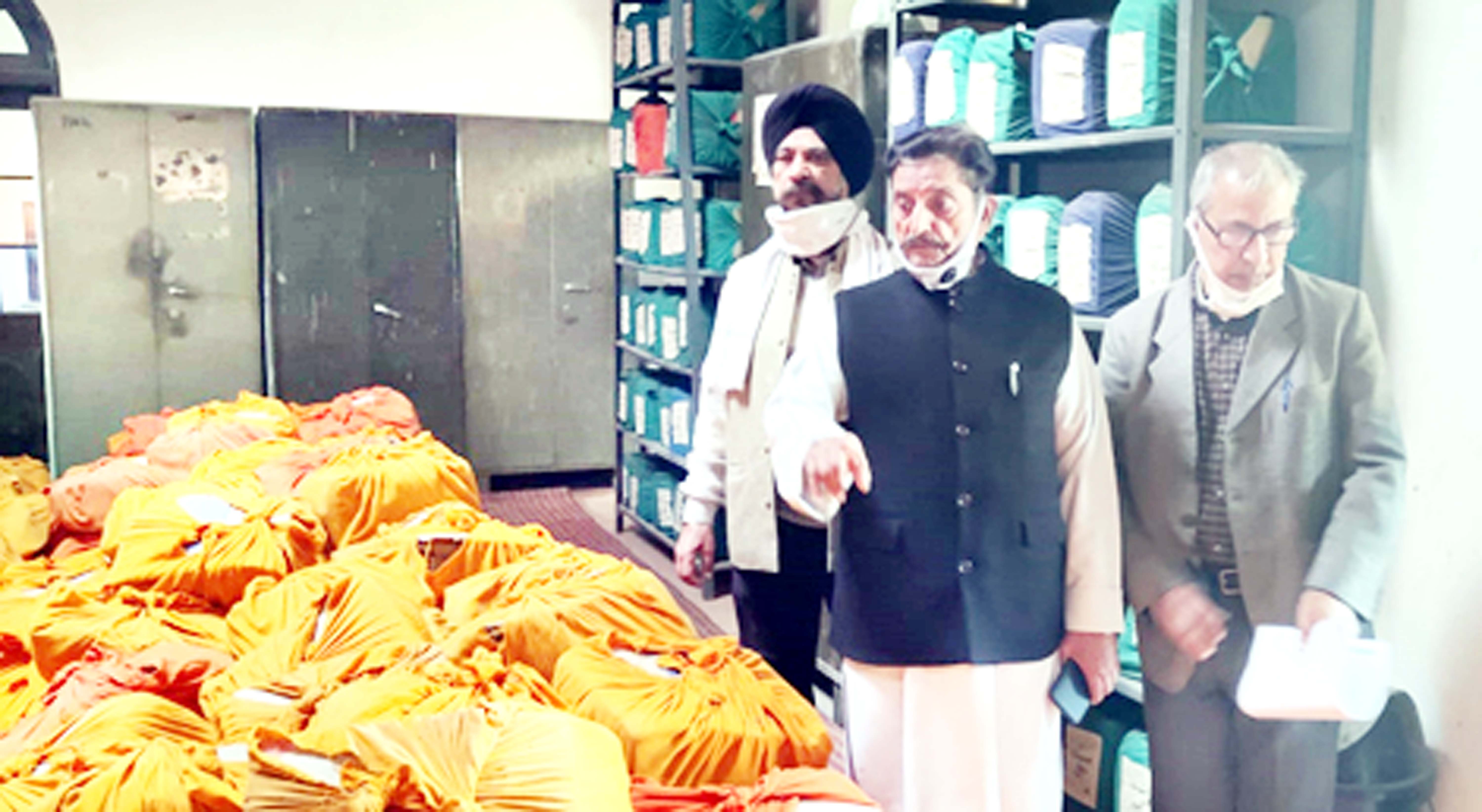 G. S Charak and other DSS members visiting Mubarak Mandi Complex to see handling of archives. G. S Charak and other DSS members visiting Mubarak Mandi Complex to see handling of archives.