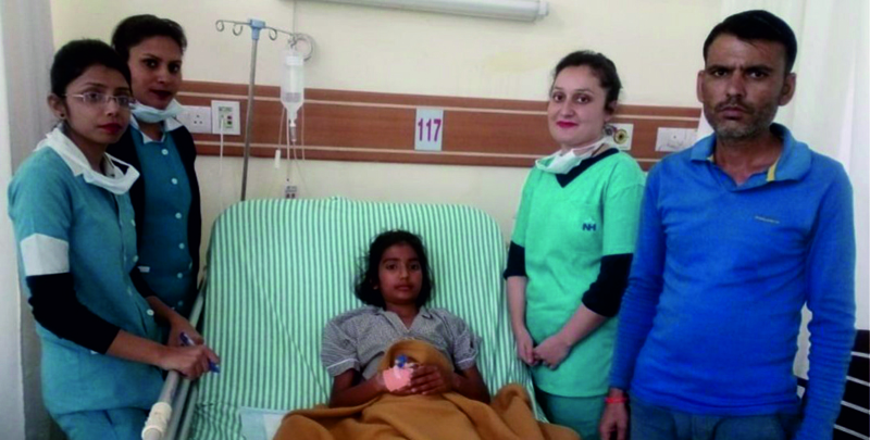 Doctors at SMVDNSSH posing with a minor girl to whom they treated successfully. Doctors at SMVDNSSH posing with a minor girl to whom they treated successfully.