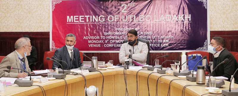 Commissioner/Secretary Finance, Ladakh, Rigzin Samphel chairing a meeting of officers in Leh. Commissioner/Secretary Finance, Ladakh, Rigzin Samphel chairing a meeting of officers in Leh.