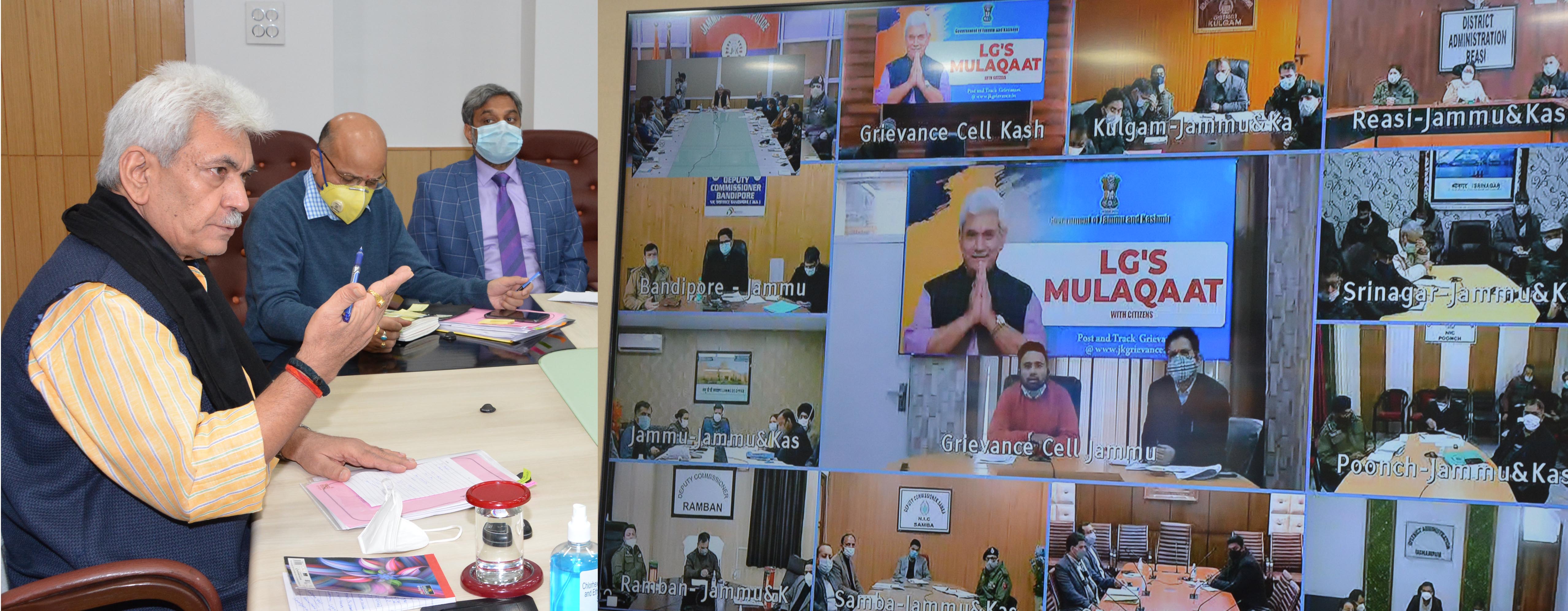 Lt Governor Manoj Sinha holds 3rd round of “LG’s Mulaqaat-Live Public Grievance Hearing” (3)