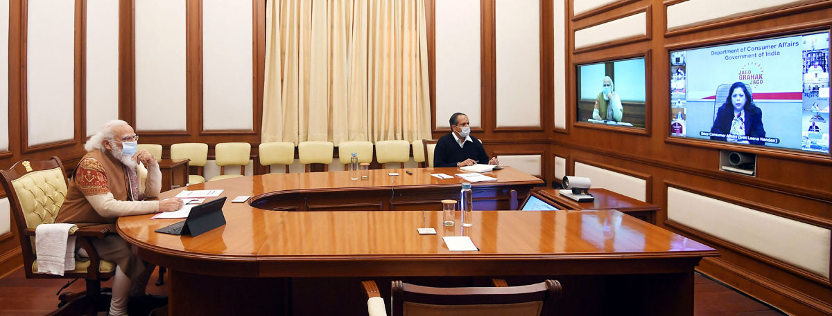 Prime Minister Narendra Modi chairing the 34th PRAGATI interaction in New Delhi on Wednesday. Prime Minister Narendra Modi chairing the 34th PRAGATI interaction in New Delhi on Wednesday.