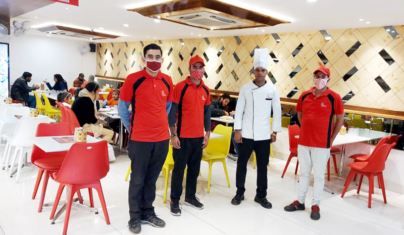 Officials of Rasalika sweets and Bakery during inauguration. Officials of Rasalika sweets and Bakery during inauguration.