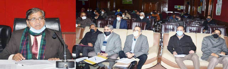 VC SKUAST-Jammu Prof J P Sharma chairing a meeting. VC SKUAST-Jammu Prof J P Sharma chairing a meeting.