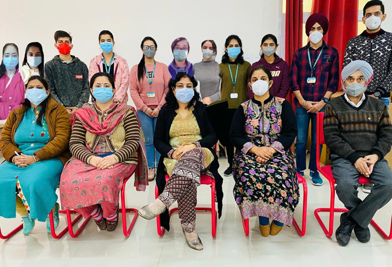GMC Kathua students that excelled in All India Physiology Festival posing with Principal Dr Anjali Nadir Bhat and other faculty members. GMC Kathua students that excelled in All India Physiology Festival posing with Principal Dr Anjali Nadir Bhat and other faculty members.