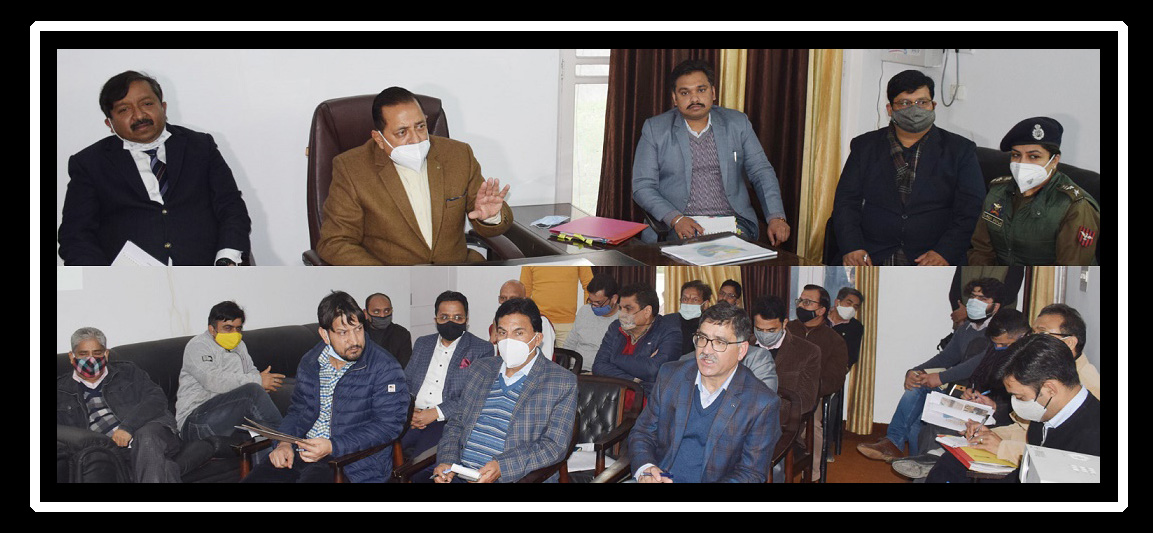 Dr Jitendra Singh reviewing progress on Devika Project at Udhampur-30 Jan