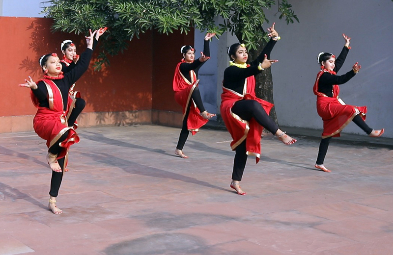 Students presenting cultural item during KC Public School's virtual annual function. Students presenting cultural item during KC Public School's virtual annual function.