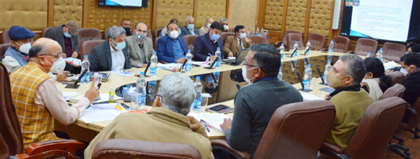 Chief Secretary BVR Subrahmanyam reviewing Shri Amarnathji yatra arrangements on Sunday. Chief Secretary BVR Subrahmanyam reviewing Shri Amarnathji yatra arrangements on Sunday.