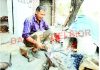 A person working to make tools in Reasi. -Excelsior/Karandeep Singh