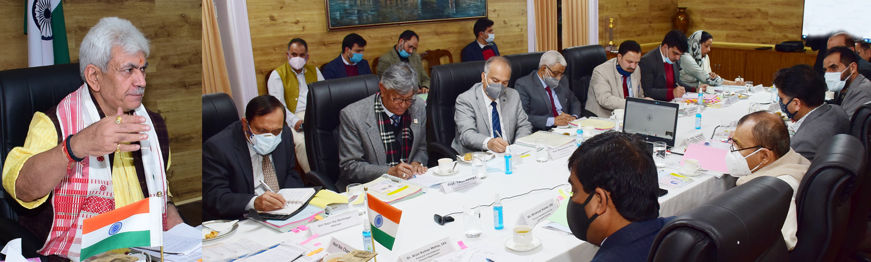 LT. GOVERNOR CHAIRING UNIVERSITY COUNCIL MEETING OF KASHMIR UNIVERSITY