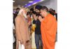 BJP president Ravinder Raina and national secretary Narinder Singh with Prime Minister Narendra Modi in New Delhi on Sunday.