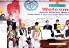 Congress leader Ghulam Nabi Azad addressing a meeting in Jammu on Saturday. -Excelsior/Rakesh