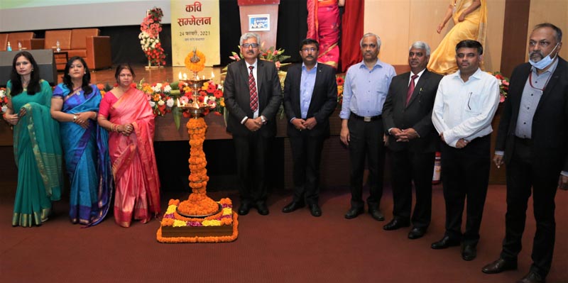 A.K Singh, CMD, NHPC along with other senior officers and office bearers of NHPC Ladies Welfare Association posing for a group photograph after inauguration of Hindi Kavi Sammelan at Faridabad on Wednesday. A.K Singh, CMD, NHPC along with other senior officers and office bearers of NHPC Ladies Welfare Association posing for a group photograph after inauguration of Hindi Kavi Sammelan at Faridabad on Wednesday.