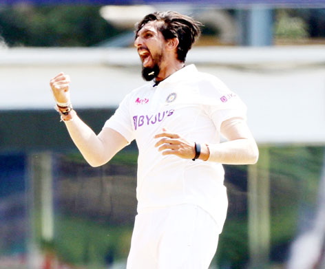 Ishant Sharma exults after taking his 300th test wicket against England at Chennai. Ishant Sharma exults after taking his 300th test wicket against England at Chennai.
