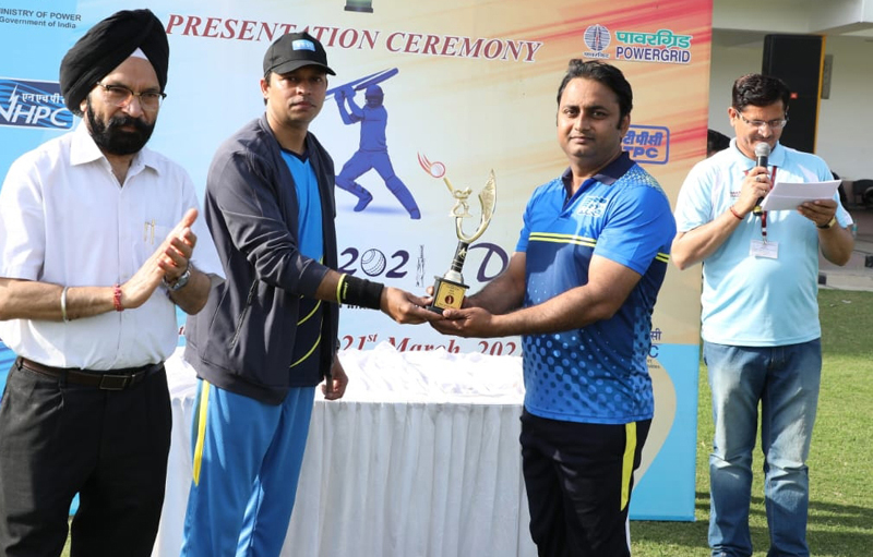Player being awarded with trophy at New Delhi on Saturday. Player being awarded with trophy at New Delhi on Saturday.