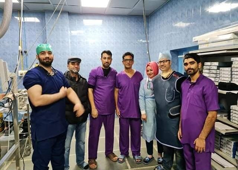 Doctors and supporting staff after performing Retrograde CTO. Doctors and supporting staff after performing Retrograde CTO.