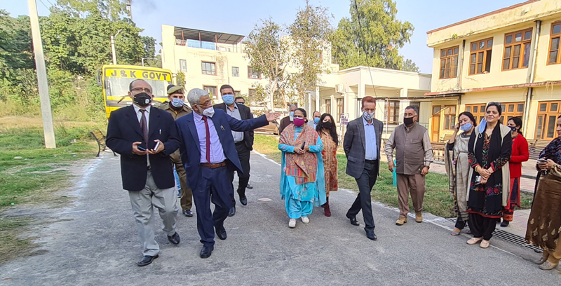 VC Cluster University during visit to Govt College of Education Jammu on Tuesday. VC Cluster University during visit to Govt College of Education Jammu on Tuesday.