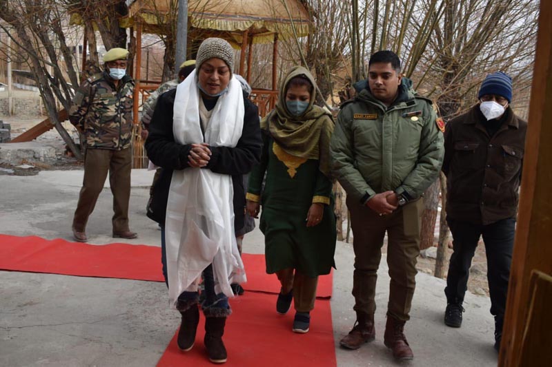 PWWA chairperson Poornima Gaikwad Khandare during her visit to DPL Leh. PWWA chairperson Poornima Gaikwad Khandare during her visit to DPL Leh.