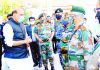 Minister for Defence Rajnath Singh at the Combined Commanders’ Conference at Kevadia, Gujarat on Friday.