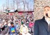 NC vice president Omar Abdullah addressing people at Noorabad in Kulgam district on Thursday. -Excelsior/Sajad Dar