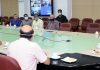 Lieutenant Governor Manoj Sinha launching 14 e-Services of Municipalities in Jammu on Wednesday.